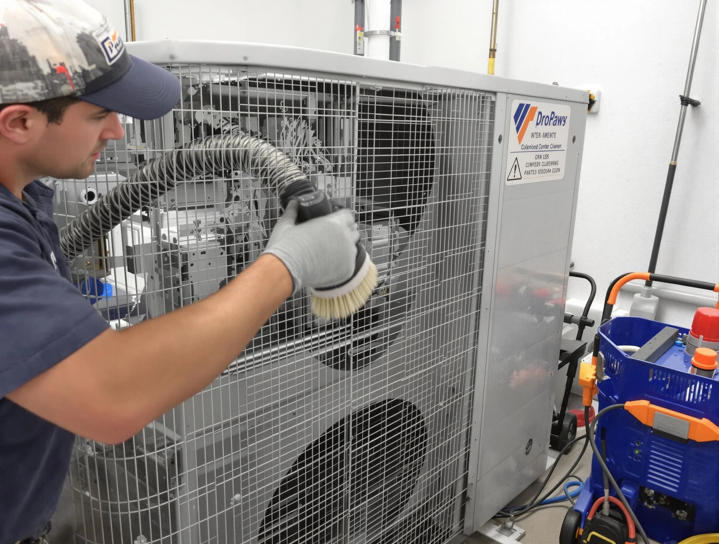 Lilburn Air Duct Cleaning specialist performing precision AC coil cleaning for improved system performance in Lilburn