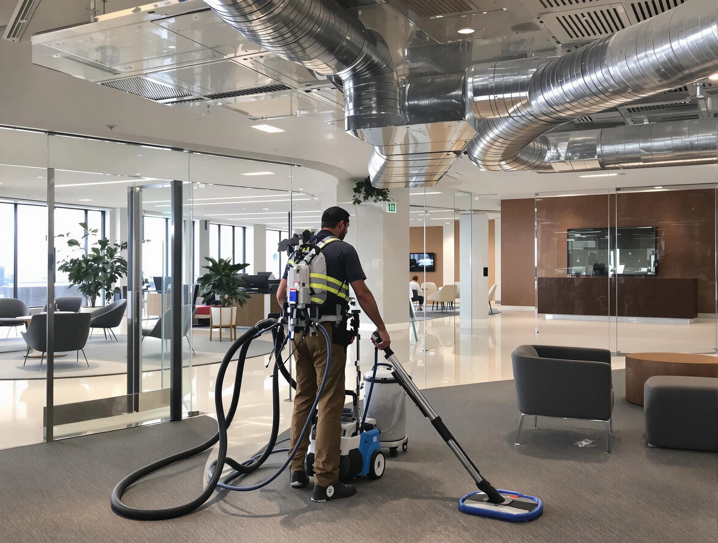 Commercial duct cleaning service by Lilburn Air Duct Cleaning in Lilburn