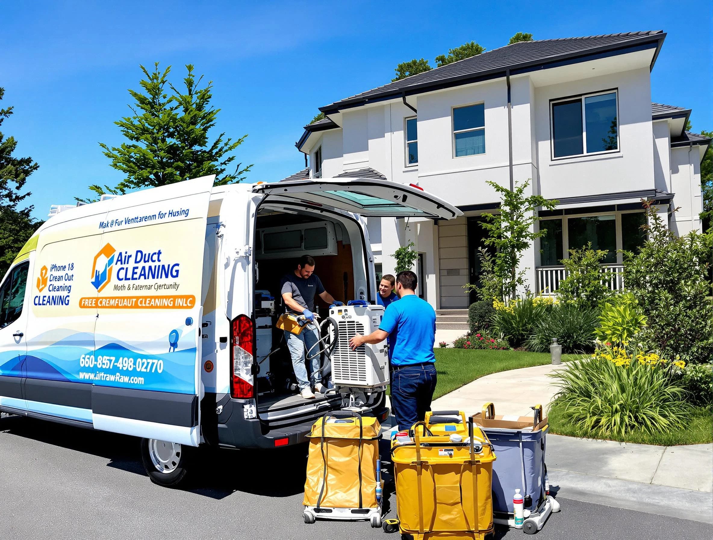 Lilburn Air Duct Cleaning technician performing professional air duct cleaning in Lilburn
