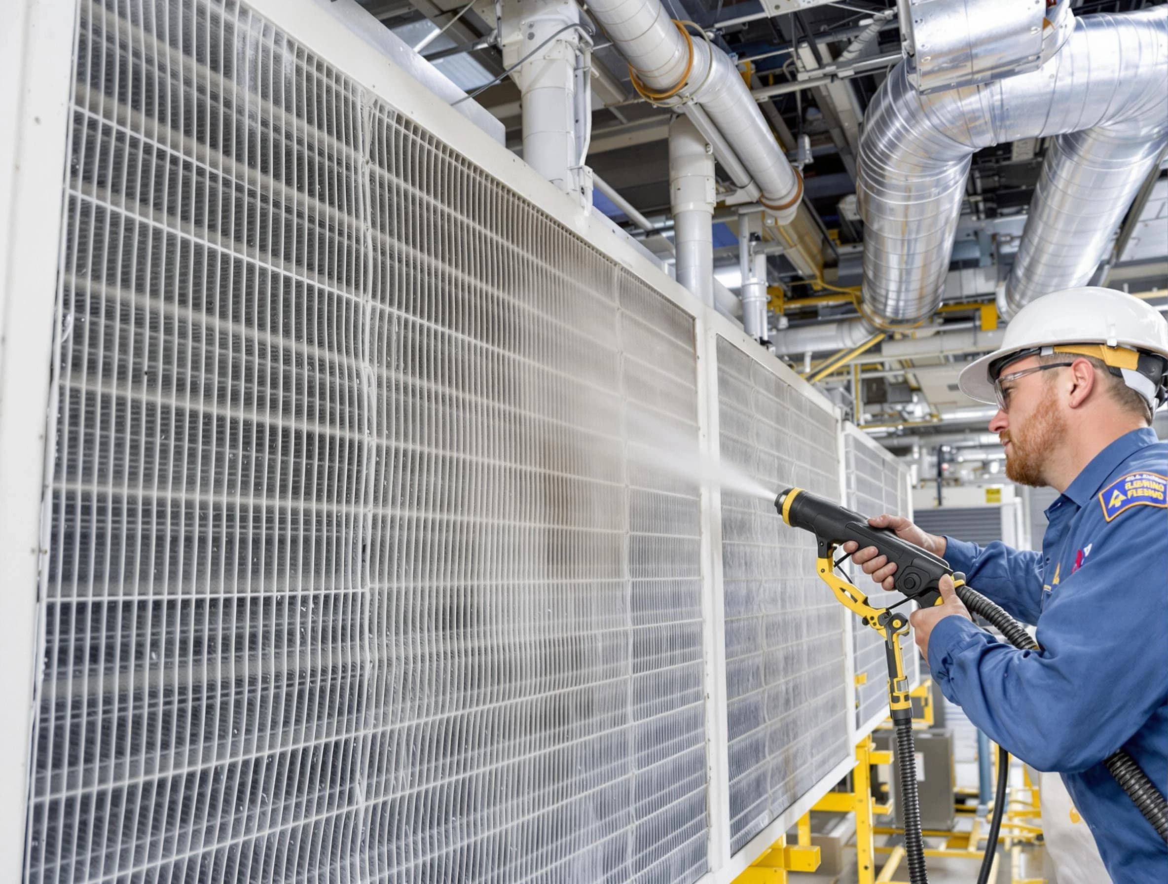 Professional commercial coil cleaning by Lilburn Air Duct Cleaning in Lilburn