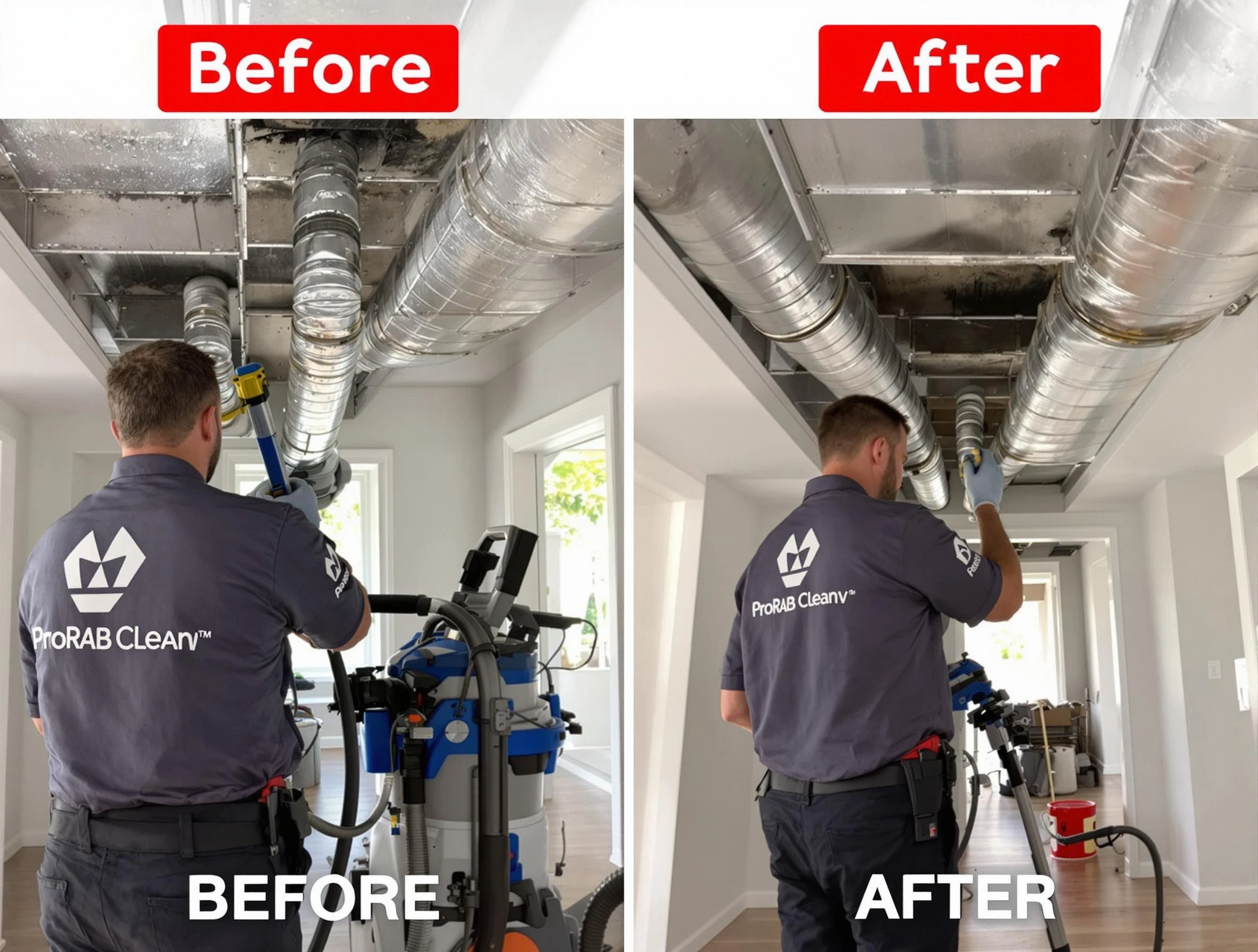 Lilburn Air Duct Cleaning expert performing thorough residential duct cleaning in a Lilburn home